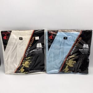 Vintage 1983 Mens Jockey Nylon Boxer Short Full Cut Size 36 New Old Stock 2 Pair